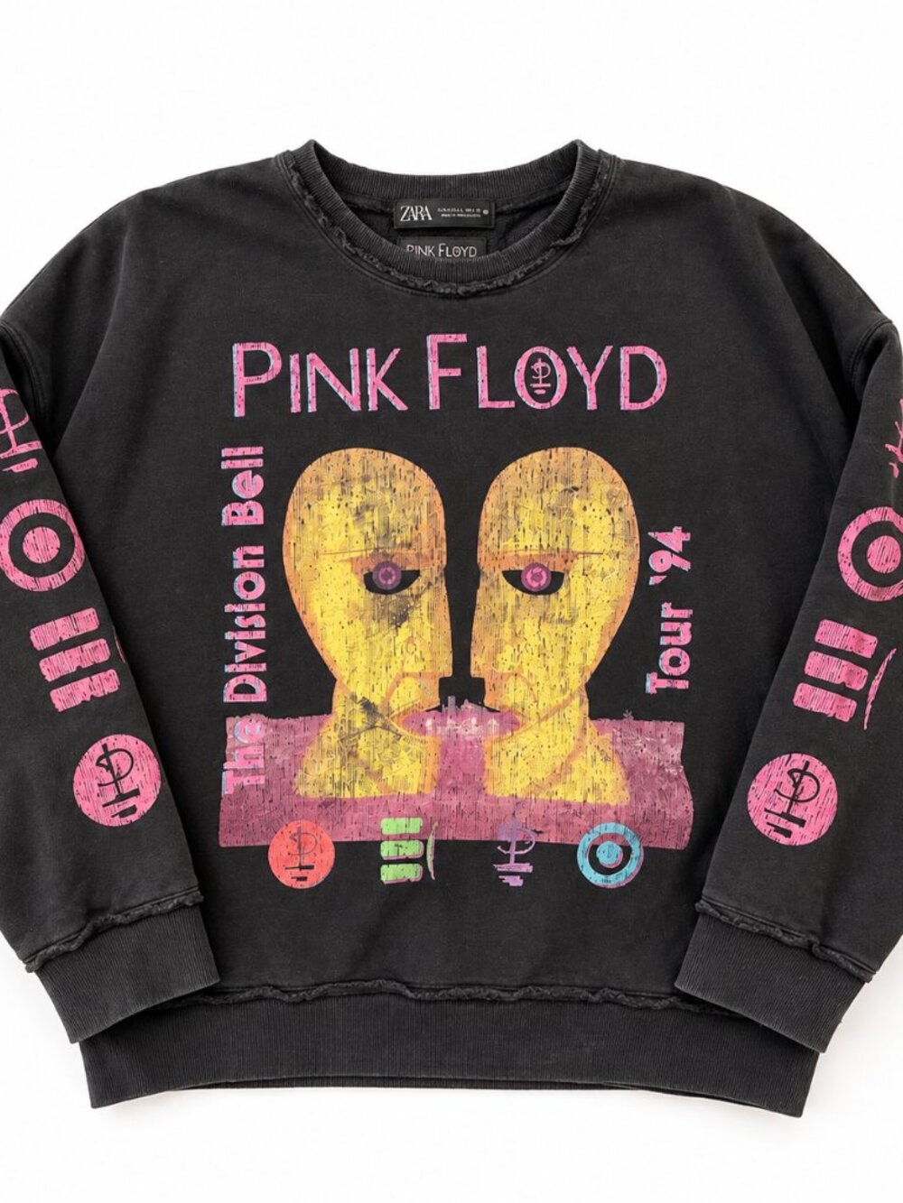 Zara Pink Floyd The Division Bell ’94 Graphic Sweatshirt Black Size L